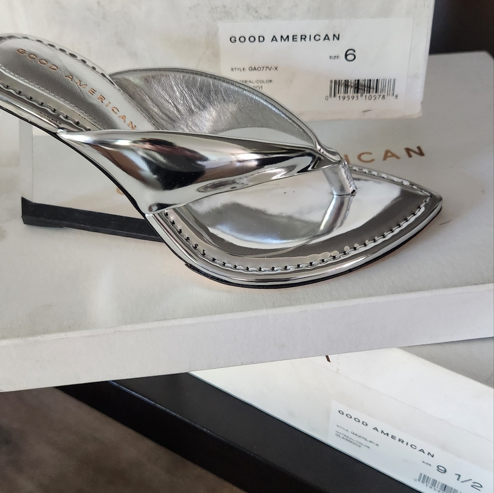 Good American - Cinder-F*cking-Rella Thong - Silver - Size 6 - Picture 7 of 7